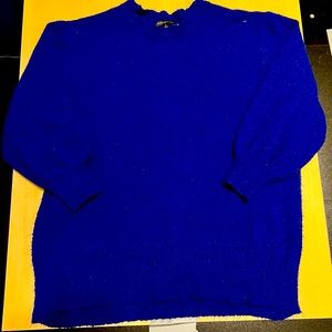 Adrienne V Blue Oversized Blue Sweater